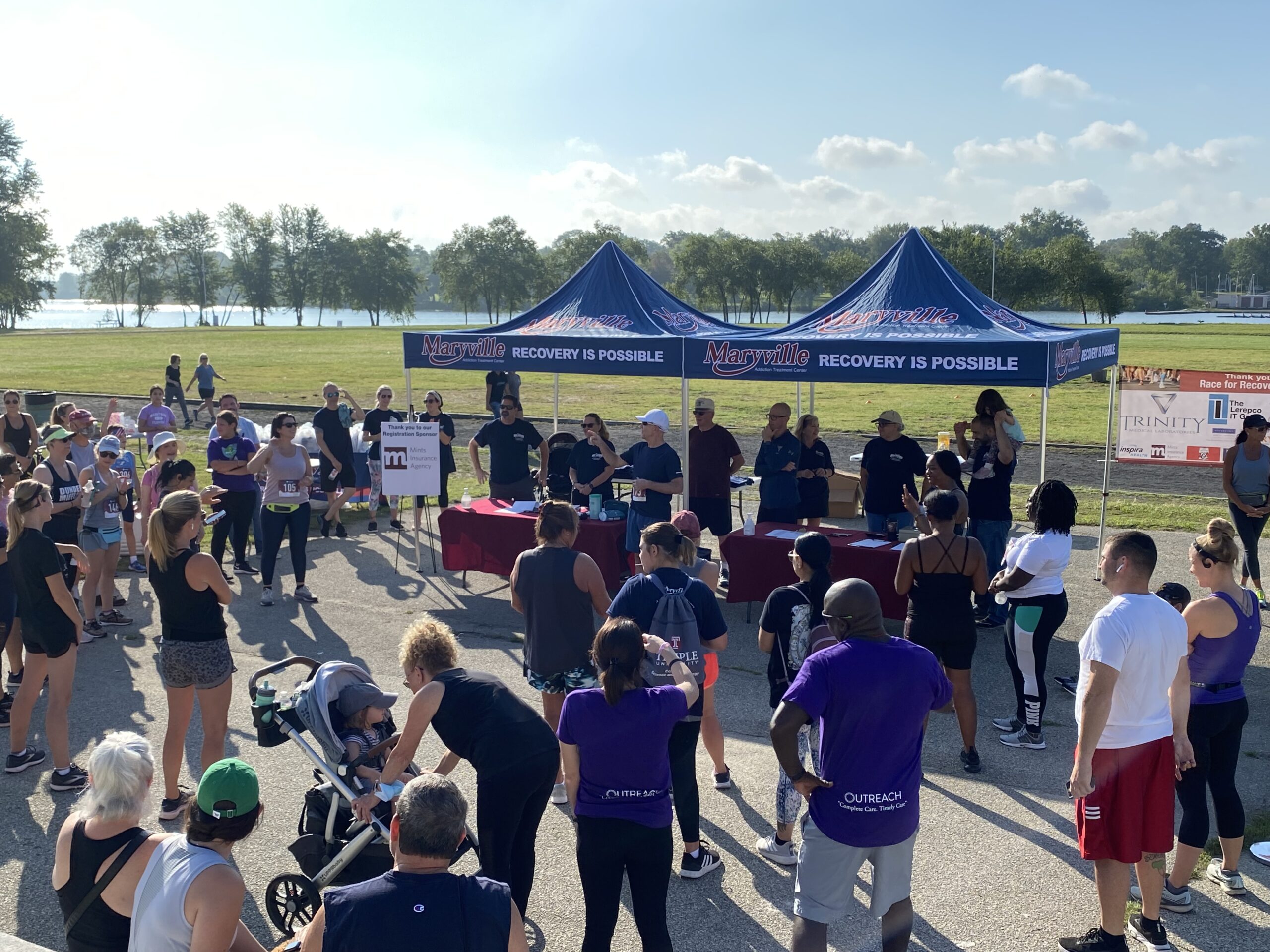 Race for recovery overhead picture of event